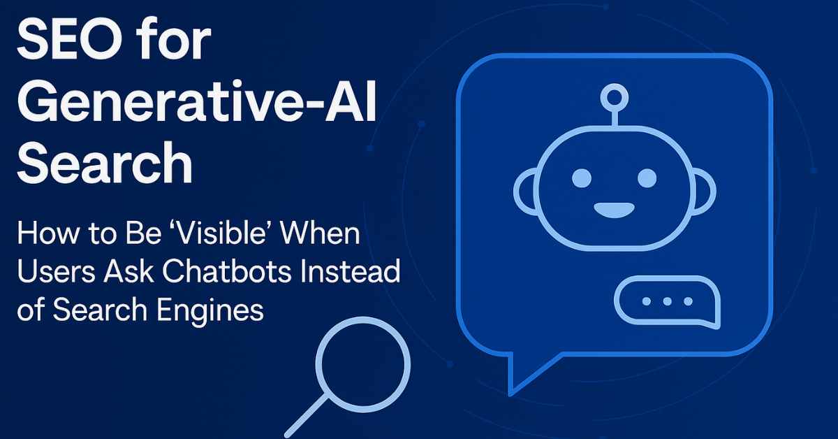 SEO for Generative-AI Search: Visible in Chatbot Queries