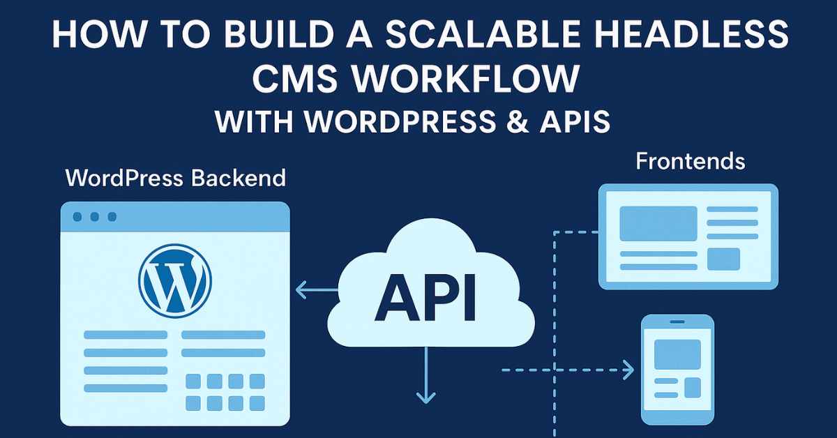 Scalable Headless CMS Workflow with WordPress & APIs