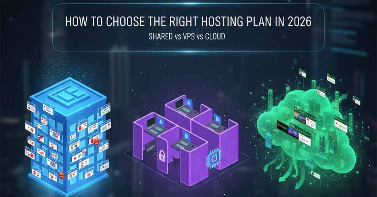 How to Choose the Right Hosting Plan in 2026: Shared vs VPS vs Cloud